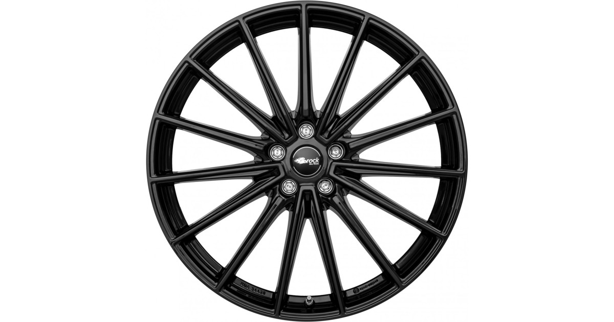 Jante Alu Brock B43 Gloss Black 8,5x21 5x108 ET38,5  , Alésage 63.4
