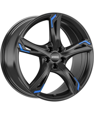 Jante ALU, Ronal R62 Blue Jetblack 8X19 5/ 112 ET35, Alésage 76