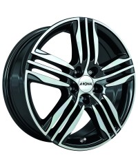 Jante ALU, Ronal R57 Noir , Face polie 7.5X17 5/ 112 ET48, Alésage 76