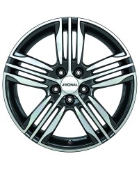 Jante ALU, Ronal R57 Noir , Face polie 7.5X17 5/ 114.3 ET40, Alésage 82