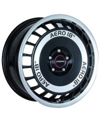 Jante ALU, Ronal R50 AERO Noir poli 8X18 5/ 100 ET35, Alésage 68