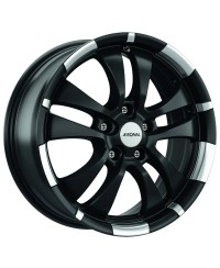 Jante ALU, Ronal R59 Jetblack matt (Contour poli) 7.5X18 5/ 112 ET50, Alésage 76