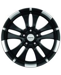 Jante ALU, Ronal R59 Jetblack matt (Contour poli) 7.5X18 5/ 112 ET50, Alésage 76