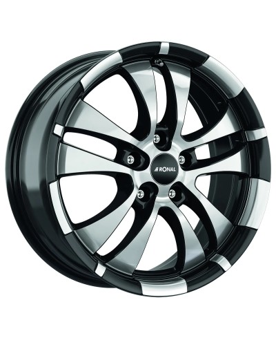 Jante ALU, Ronal R59 Jetblack-Front polish 7.50X18 5/ 112 ET50, Alésage 76