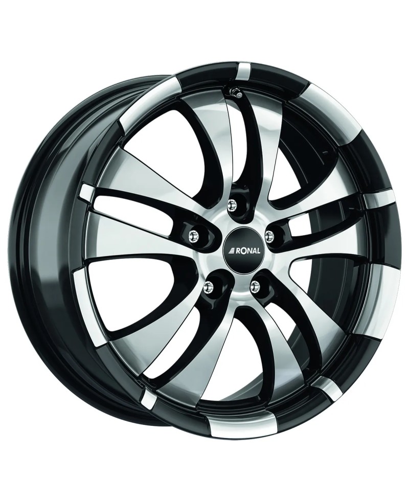 Jante ALU, Ronal R59 Jetblack-Front polish 7.50X18 5/ 112 ET50, Alésage 76