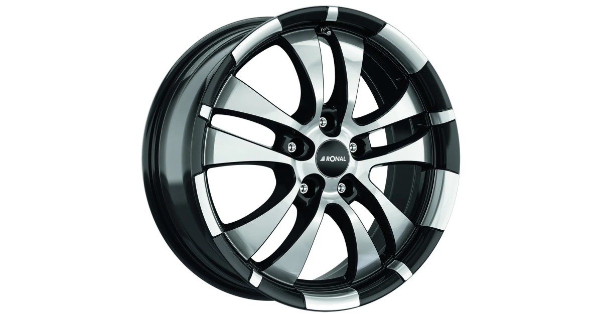Jante ALU, Ronal R59 Jetblack-Front polish 7.50X18 5/ 112 ET50, Alésage 76