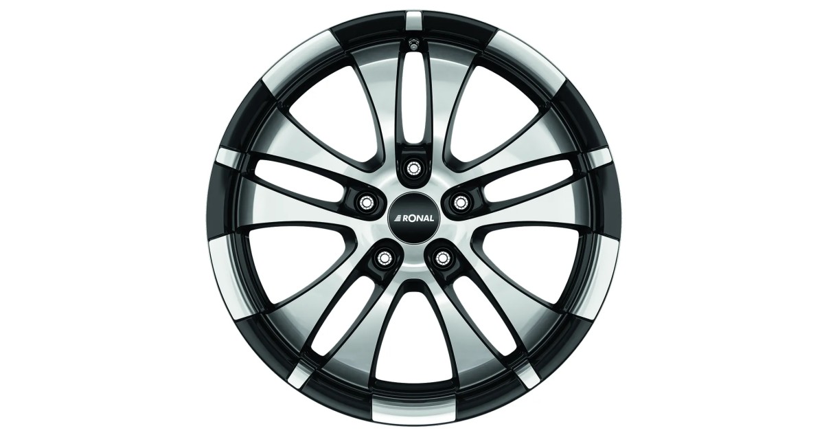 Jante ALU, Ronal R59 Jetblack-Front polish 7.50X18 5/ 112 ET50, Alésage 76