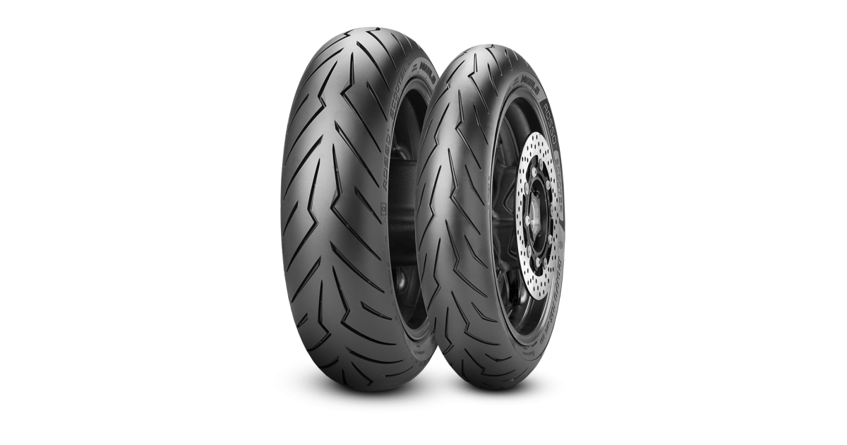 Pneu scooter,  Pirelli DIABLO ROSSO SCOOTER Front/ Rear 100/ 80-12  56P TL