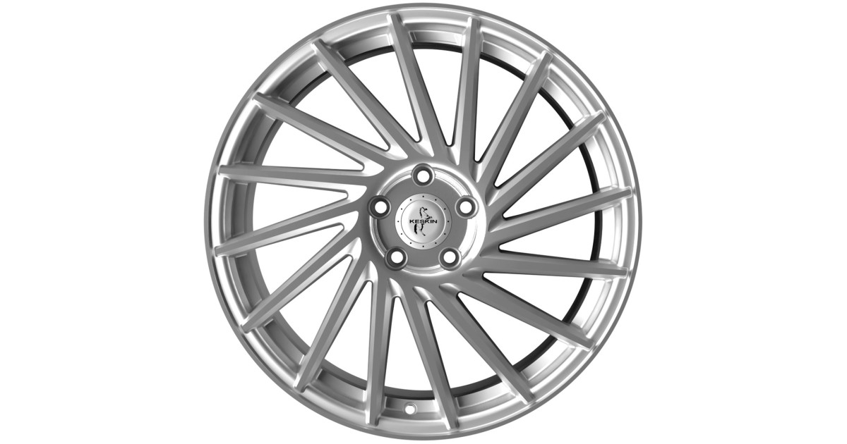 KESKIN KT17 Hurricane silver front polish 8,5x19 5/ 112 ET30 , Alésage 72,6