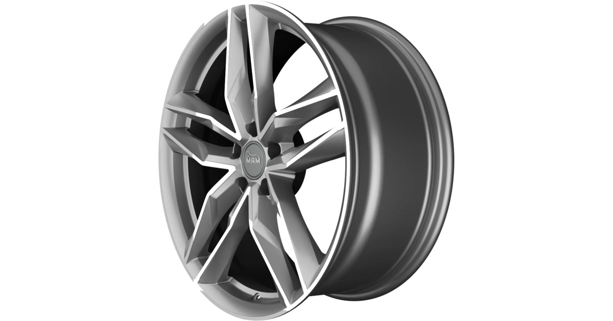 MAM RS3 Matt palladium front polish 8x18 5/ 112 ET30 , Alésage 66,6