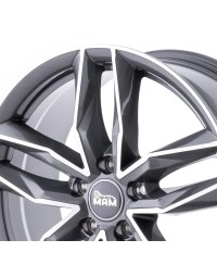 MAM RS3 Matt palladium front polish 8,5x19 5/ 112 ET30 , Alésage 66,6