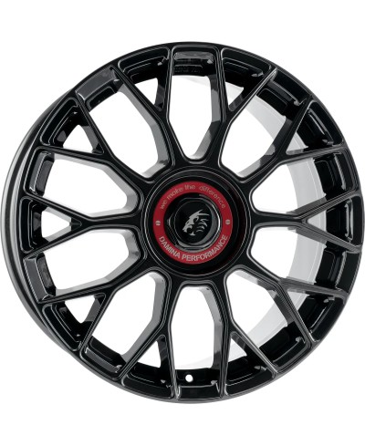 Jante ALU, DAMINA Performance DM10 Black - Inlay red 8X18 5/ 112 ET45, Alésage 72.6