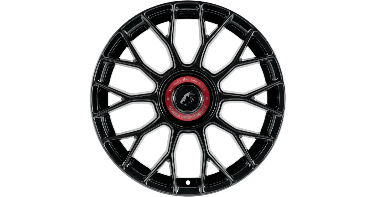 Jante ALU, DAMINA Performance DM10 Black - Inlay red 8X18 5/ 112 ET45, Alésage 72.6