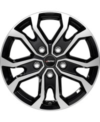 Jante ALU, Autec KISO Noir , Face polie 7X17 5/ 118 ET62, Alésage 71.1