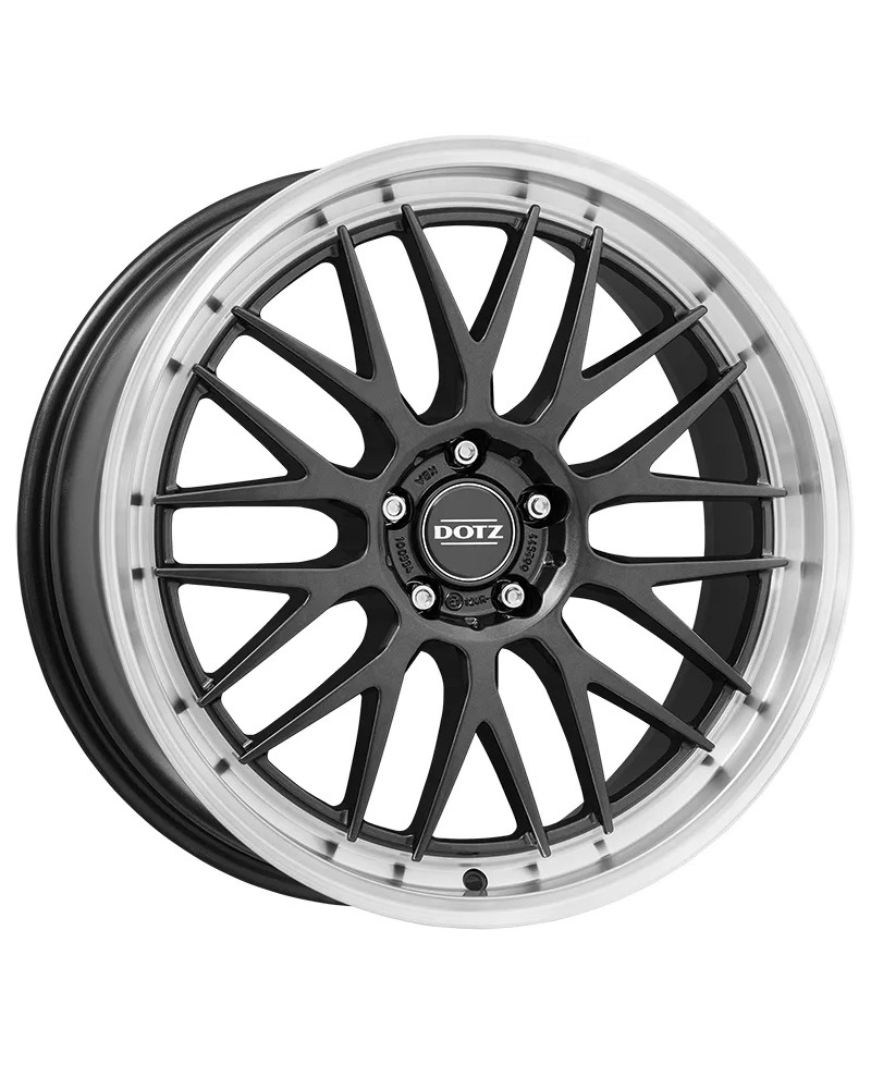 Jante ALU, Dotz  Bilbao Gunmetal/ Polished lip 8X18 5/ 114.3 ET34, Alésage 71.6