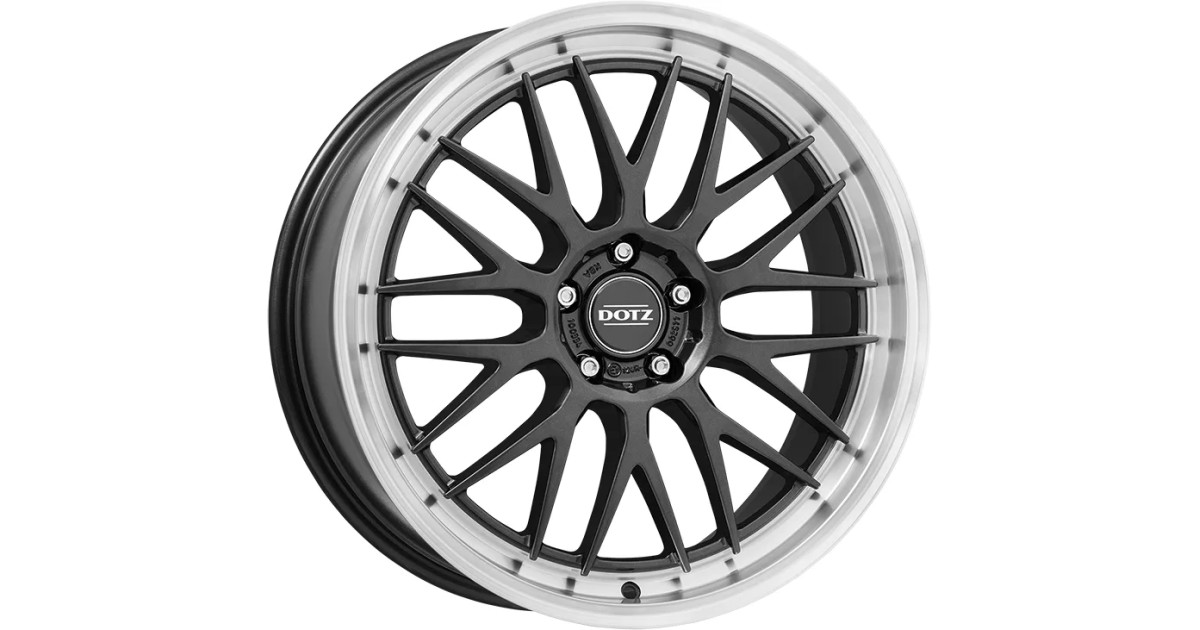 Jante ALU, Dotz  Bilbao Gunmetal/ Polished lip 8X18 5/ 114.3 ET34, Alésage 71.6