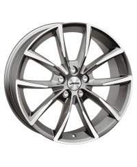 Jante Alu Autec Astana Titanium Silver Polished 8x18 5x108 ET55 , Alésage 63.4