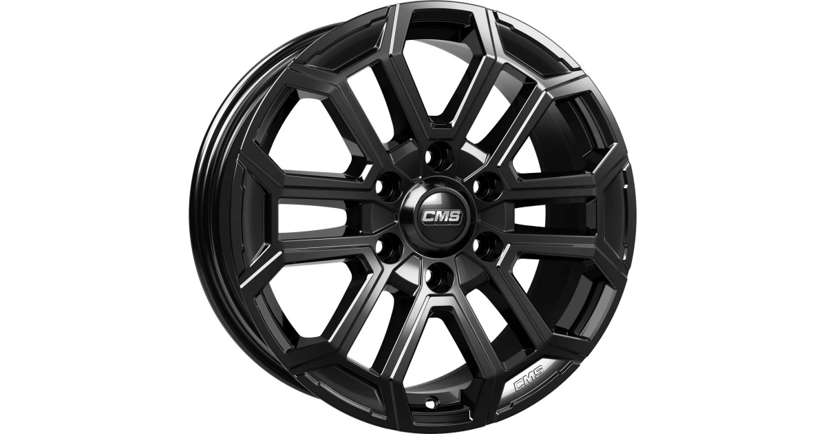 Jante ALU, CMS C35 Diamant Noir Brillant, 8X18 6/ 139.7 ET38, Alésage 67.1