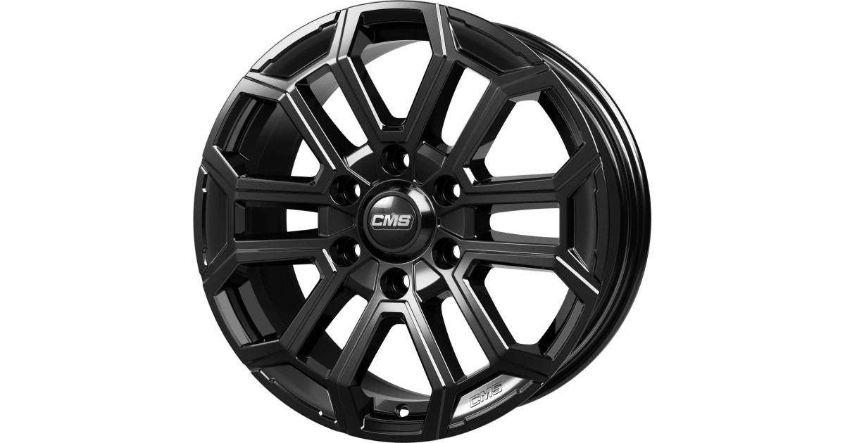 Jante ALU, CMS C35 Diamant Noir Brillant, 8X18 6/ 139.7 ET38, Alésage 67.1