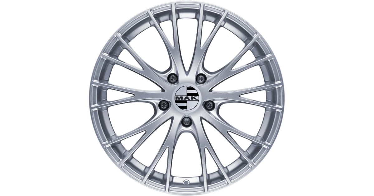 Jante Alu MAK RENNEN SILVER 9x19 5x112 ET21  , Alésage 66.45