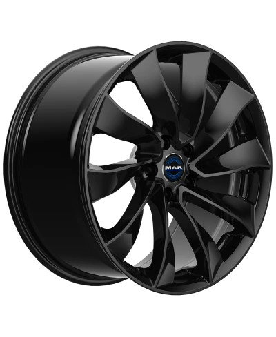 Jante Alu MAK SOLAR MATT BLACK 9,5x19 5x114.3 ET45  , Alésage 64.1