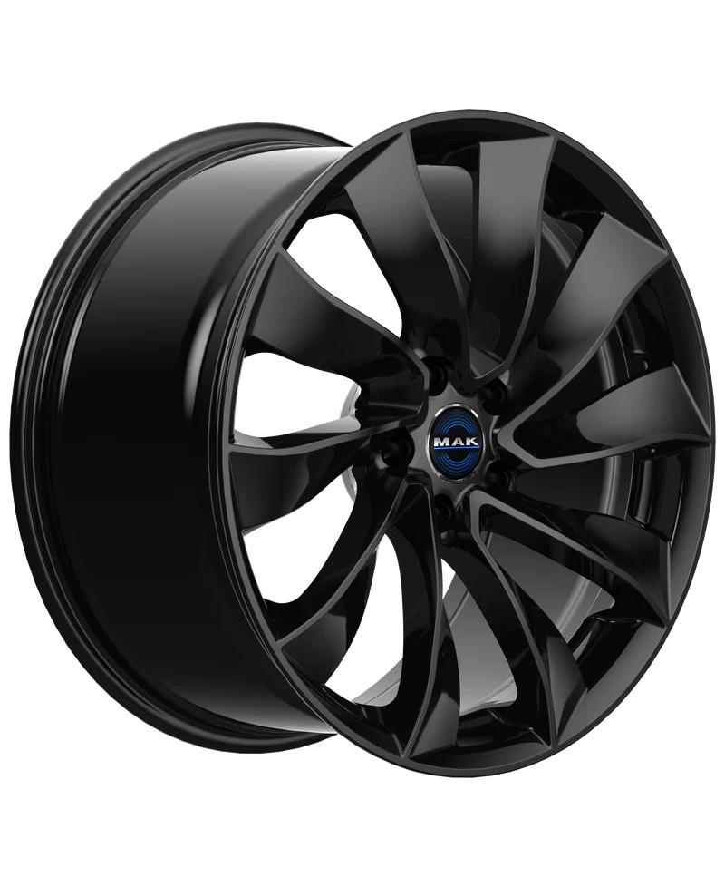 Jante Alu MAK SOLAR MATT BLACK 9,5x19 5x114.3 ET45  , Alésage 64.1