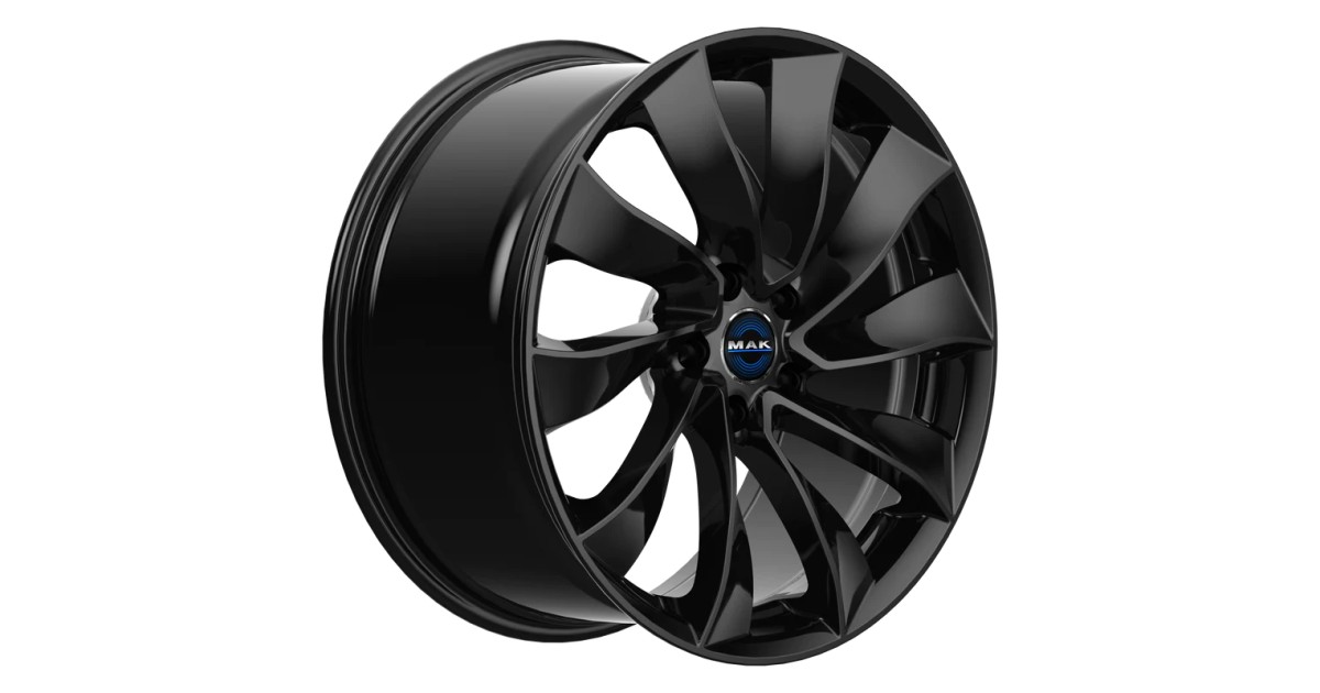 Jante Alu MAK SOLAR MATT BLACK 9,5x19 5x114.3 ET45  , Alésage 64.1