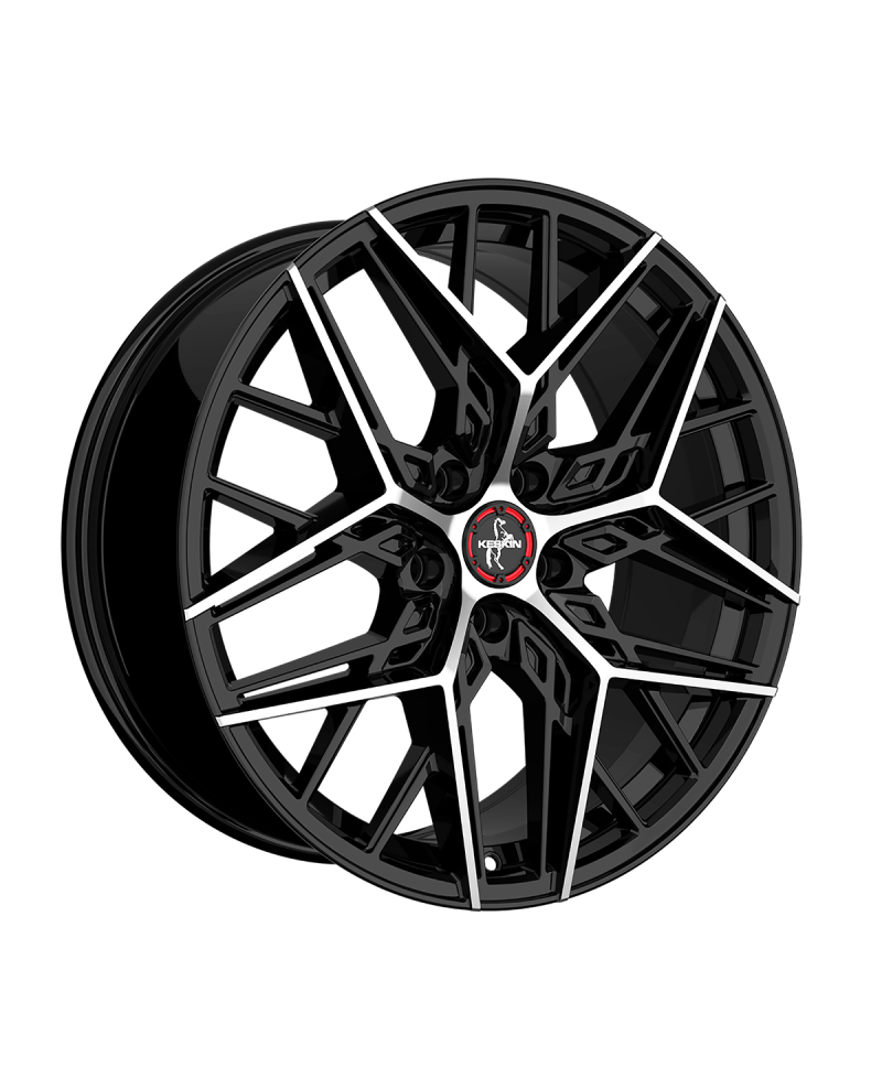 Jante ALU, Keskin Tuning KT25 BLACK FRONT POLISH 5/108 ET40, Alésage 72.6