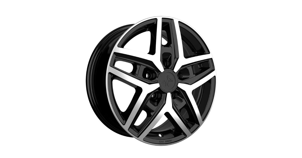 Jante ALU, Keskin Tuning KT C1-5L CAMPER BLACK FRONT POLISH 6.5x16 5/ 118 ET66, Alésage 71.1