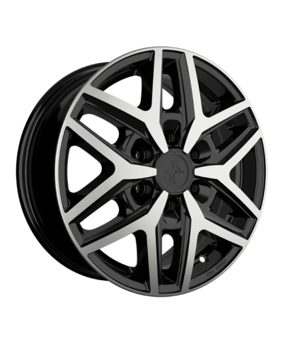 Jante ALU, Keskin Tuning KT C1-6L BLACK FRONT POLISH 6.5x16 6/ 130 ET60, Alésage 84.1