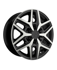 Jante ALU, Keskin Tuning KT C1-6L BLACK FRONT POLISH 6.5x16 6/ 130 ET60, Alésage 84.1