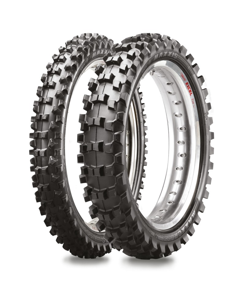 Pneu moto,  Maxxis M-7332 Maxxcross MX ST + Rear 110/ 90-19  62M , TT ,  NHS