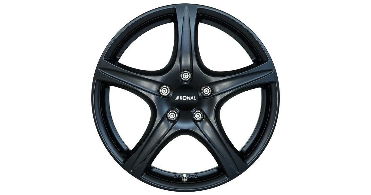 Jante ALU, Ronal R56 MATT BLACK 8X18 5/ 120 ET42 , Alésage 65.1