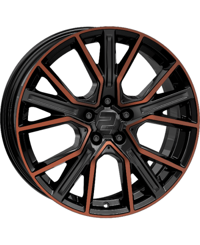 Jante ALU, Wheelworld - 2DRV WH34 Noir , Cuivre , Face polie 8.5X19 5/ 112 ET30, Alésage 66.6