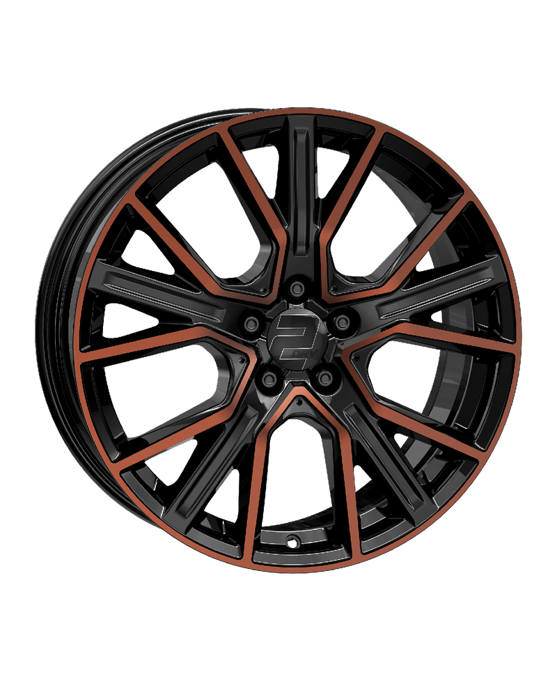 Jante ALU, Wheelworld - 2DRV WH34 Noir , Cuivre , Face polie 8.5X19 5/ 112 ET30, Alésage 66.6