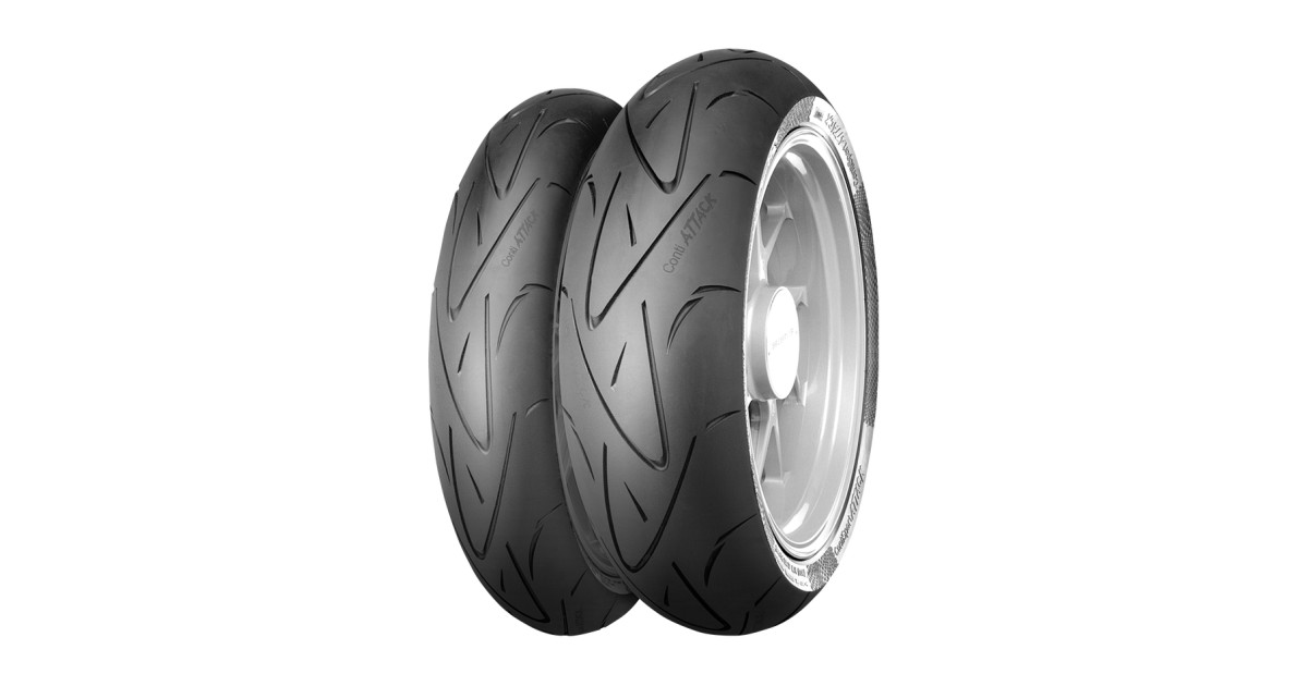 Pneu moto,  Continental ContiSportAttack Front 120/ 70 ZR17 58W TL