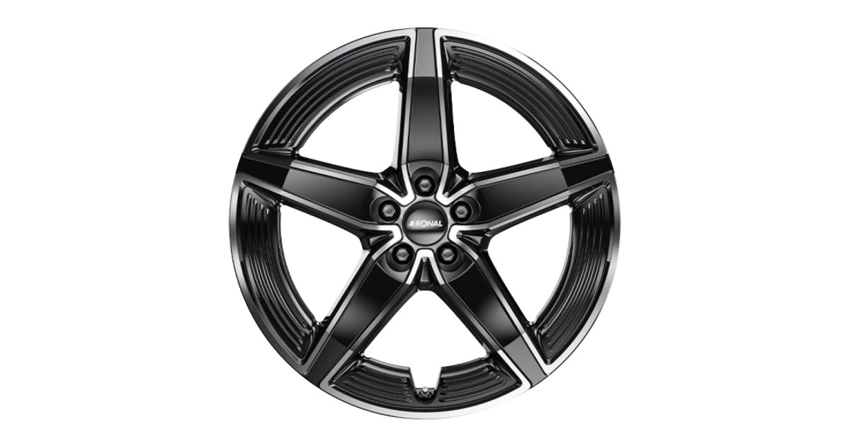 Jante ALU, Ronal R72 Aero Ring Jetblack , Front polish 8.5X20 5/ 112 ET28.1 , Alésage 66.6