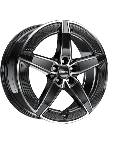 Jante ALU, Ronal R72 Aero Ring Jetblack , Front polish 8.5X20 5/ 112 ET33.1 , Alésage 66.6