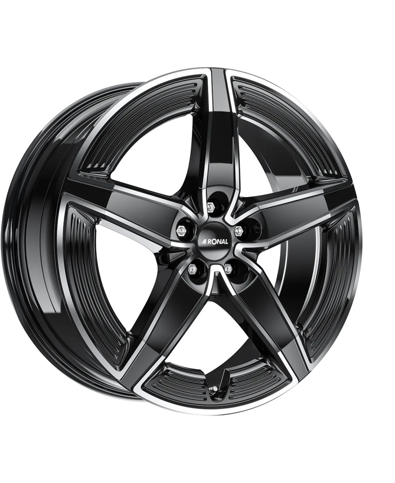 Jante ALU, Ronal R72 Aero Ring Jetblack , Front polish 8.5X20 5/ 112 ET40.1, Alésage 66.6