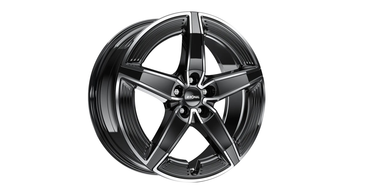 Jante ALU, Ronal R72 Aero Ring Jetblack , Front polish 8.5X20 5/ 112 ET40.1, Alésage 66.6