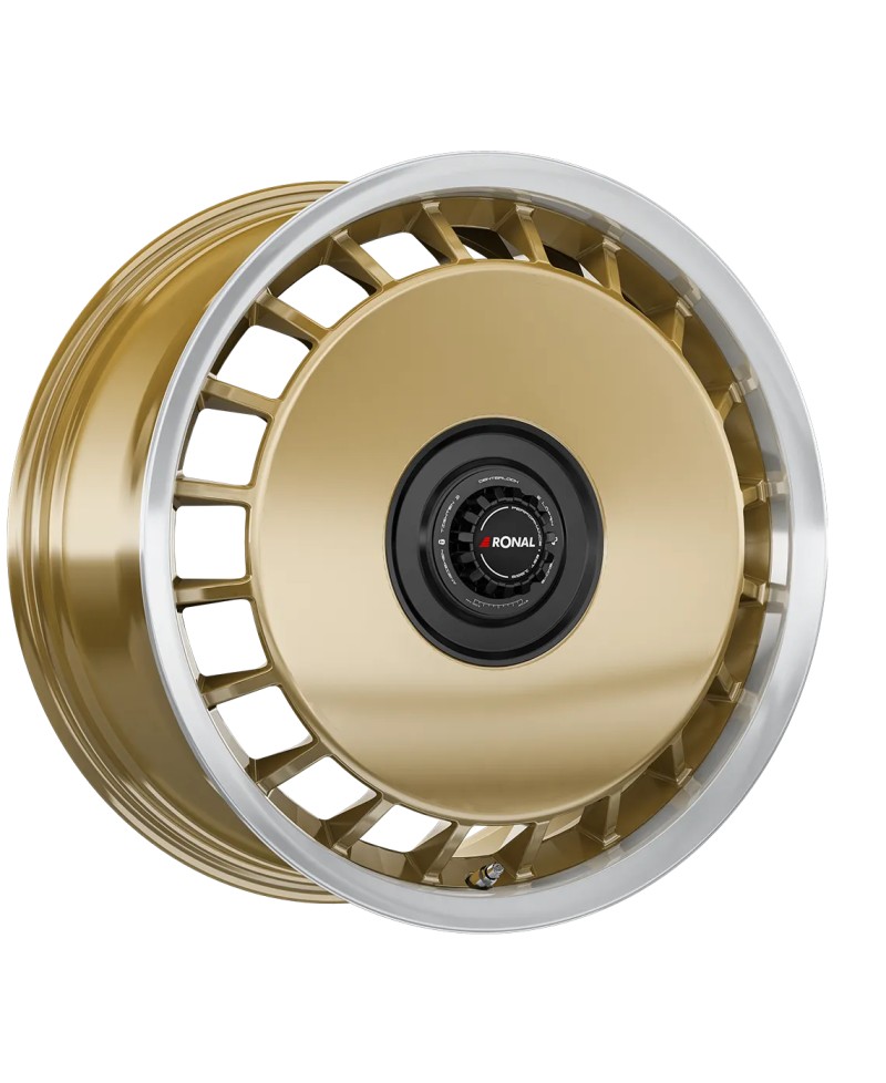 Jante ALU, Ronal  R50 REV-B AERO Racing gold - Bord poli 8X18 5/ 112 ET35, Alésage 76