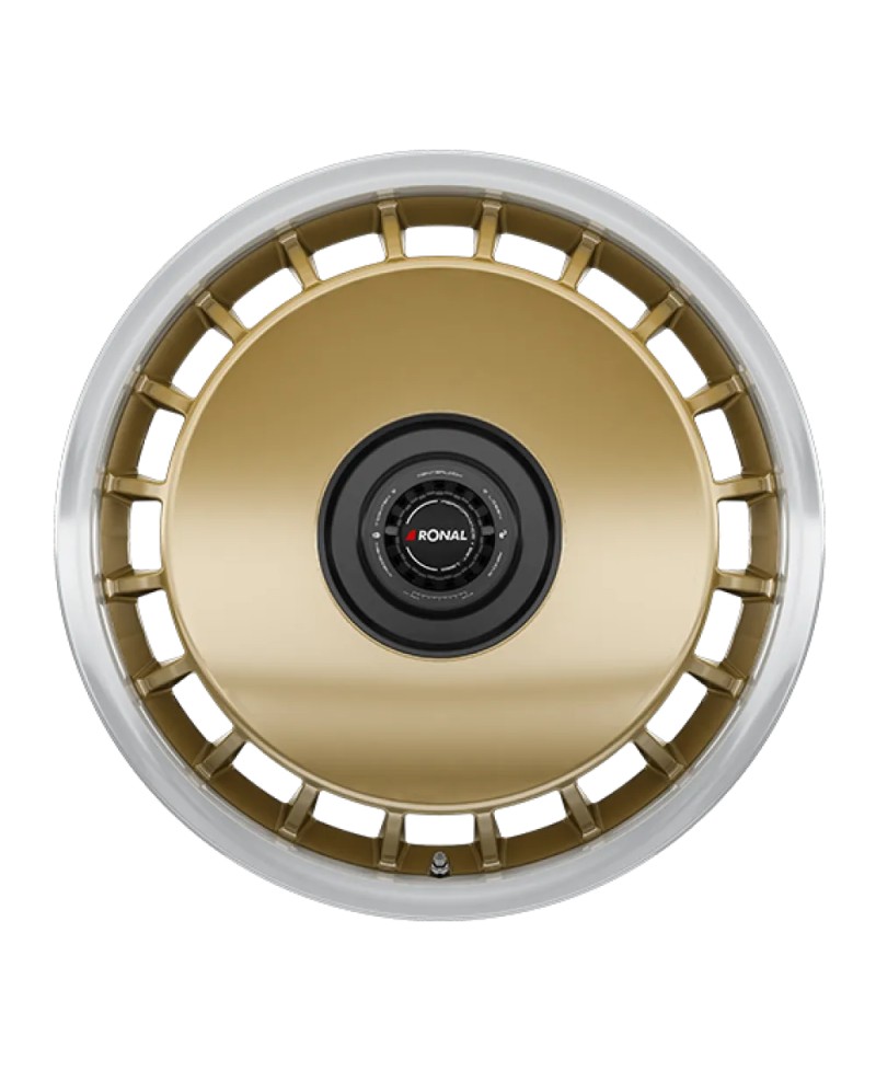 Jante ALU, Ronal R50 REV-B AERO Racing gold - Bord poli 8X18 5/ 120 ET50, Alésage 65.1