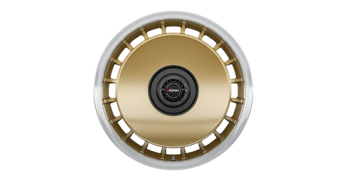 Jante ALU, Ronal R50 REV-B AERO Racing gold - Bord poli 8X18 5/ 120 ET50, Alésage 65.1