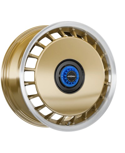 Jante ALU, Ronal R50 REV-M AERO Racing gold-Bord poli 8X18 5/ 112 ET35, Alésage 76
