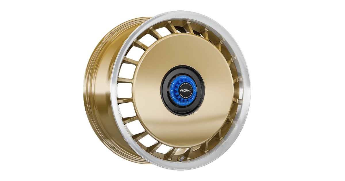 Jante ALU, Ronal R50 REV-M Racing gold-Bord poli 8X18 5/ 120 ET50, Alésage 65.1