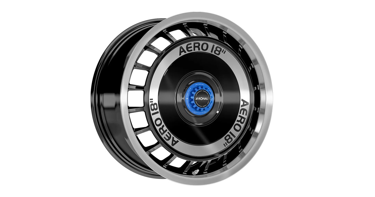 Jante ALU, Ronal R50 REV-M BLACK FRONT POLISHED 8X18 5/ 120 ET50 , Alésage 65.1