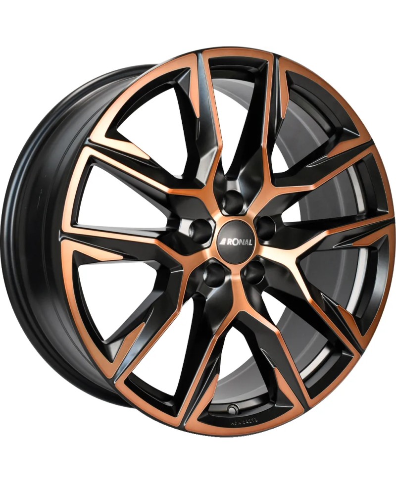 Jante ALU, Ronal R71 Jetblack-copper matt  9.5X21 5/ 112 ET37 , Alésage 66.6