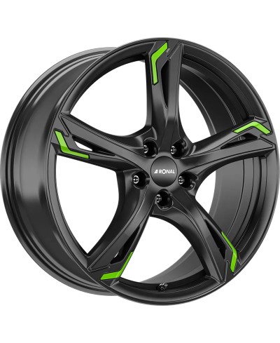 Jante ALU, Ronal R62 Green Jetblack  7.5X18 5/ 112 ET50 , Alésage 76