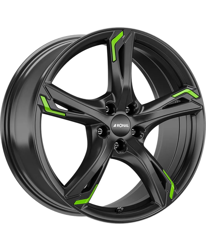 Jante ALU, Ronal R62 Green Jetblack  7.5X18 5/ 112 ET50 , Alésage 76