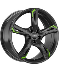 Jante ALU, Ronal R62 Green Jetblack  7.5X18 5/ 112 ET50 , Alésage 76